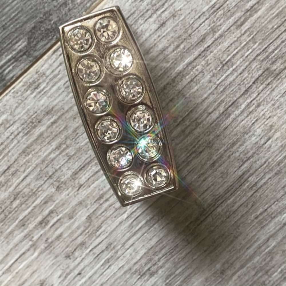 Bling belt buckle keeper replacement.